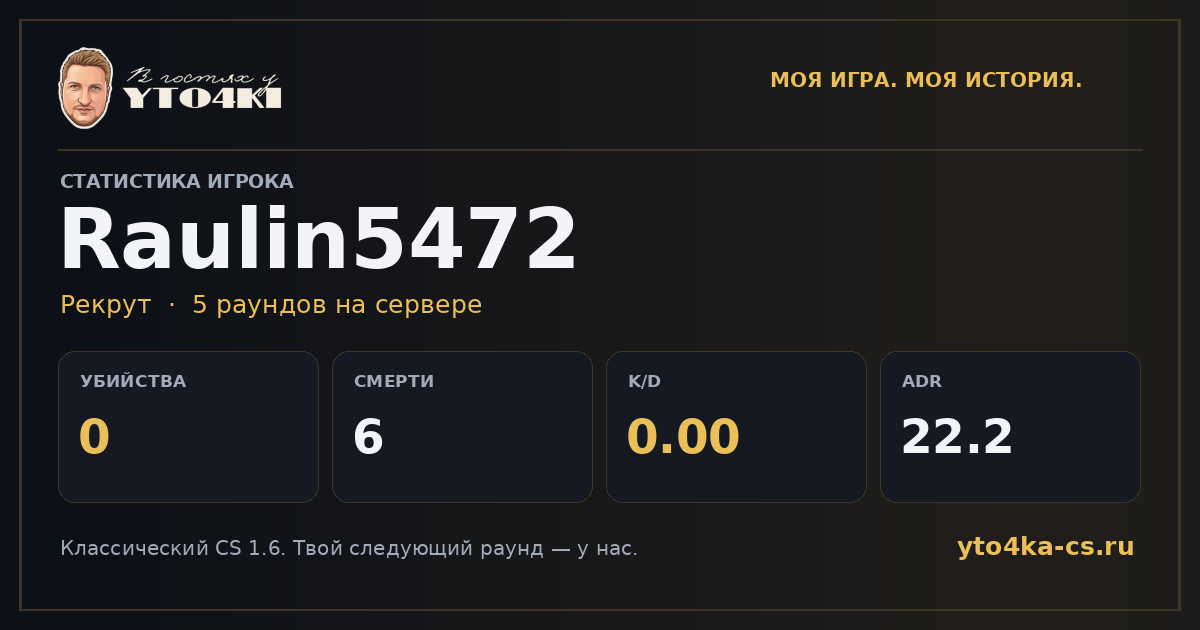 Карточка статистики Raulin5472